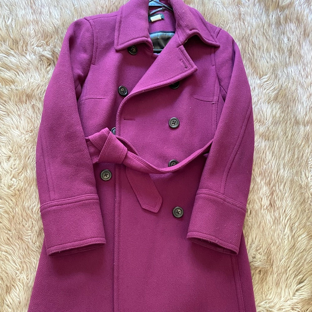AUTHENTIC J. CREW Trench Coat, Purple